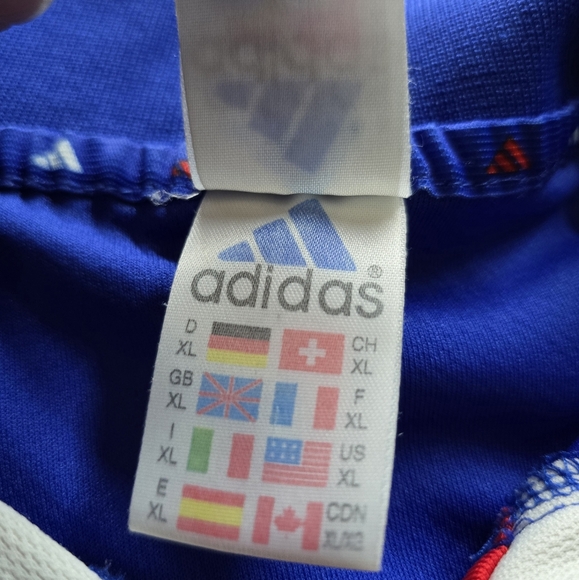 France 2000-2001 Home Football Jersey Shirt Mens Size XL Adidas - Picture 12 of 13